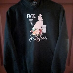 Port And Company Barrel Racing Hoodie Size Women's Med Fate Loves The Fear Less